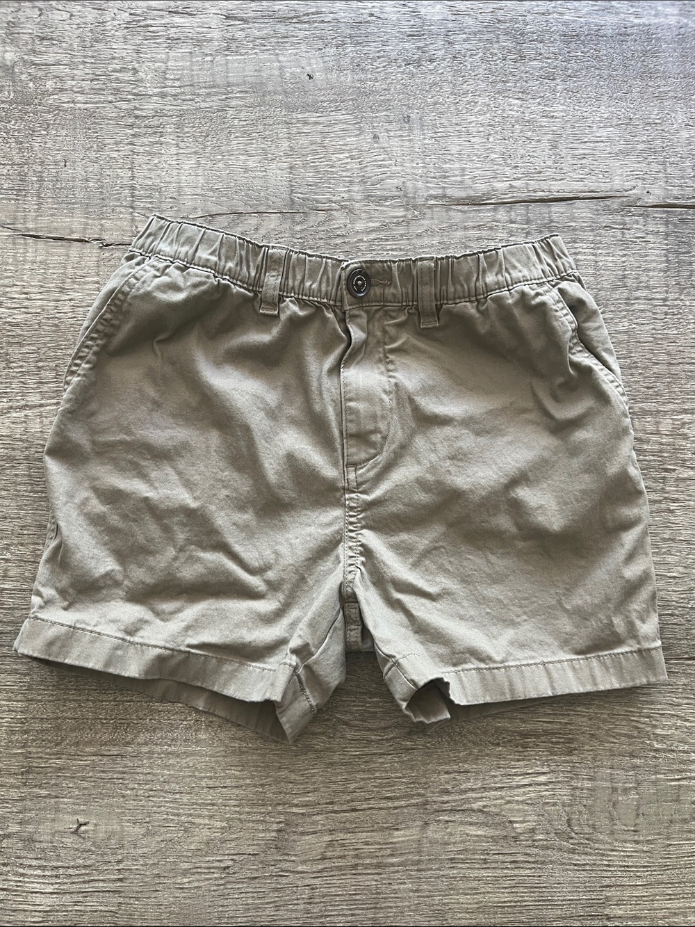 chubbies Kids Elastic Waist Tan Shorts